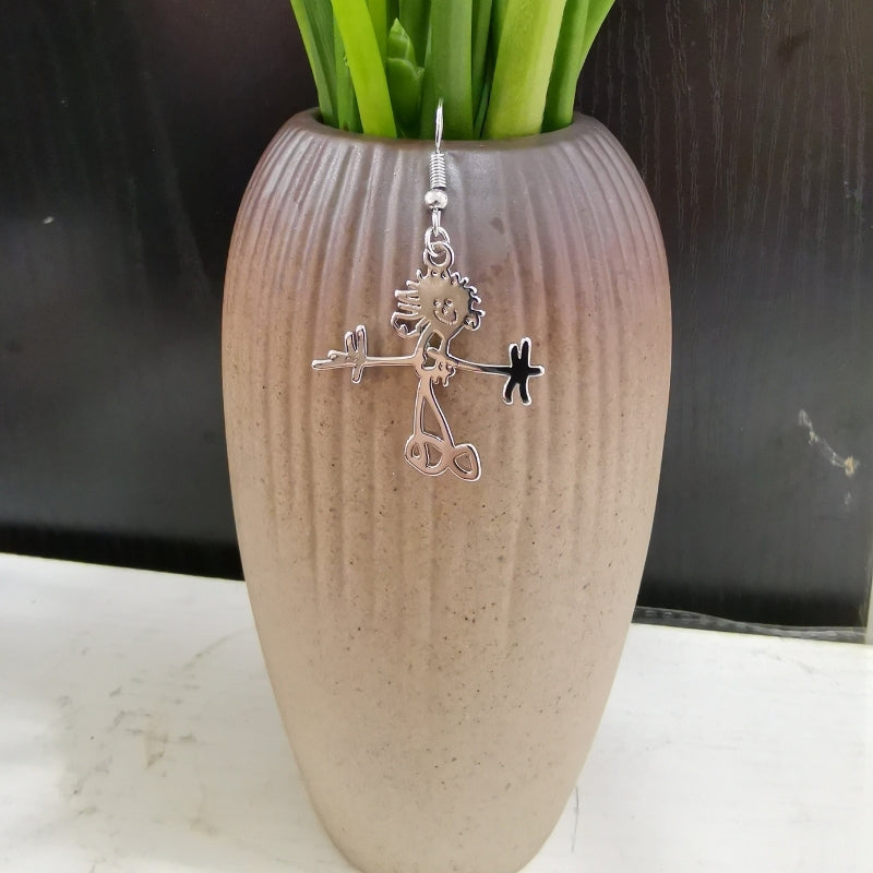 Personalized Kids Drawing Earrings - Lollimix 