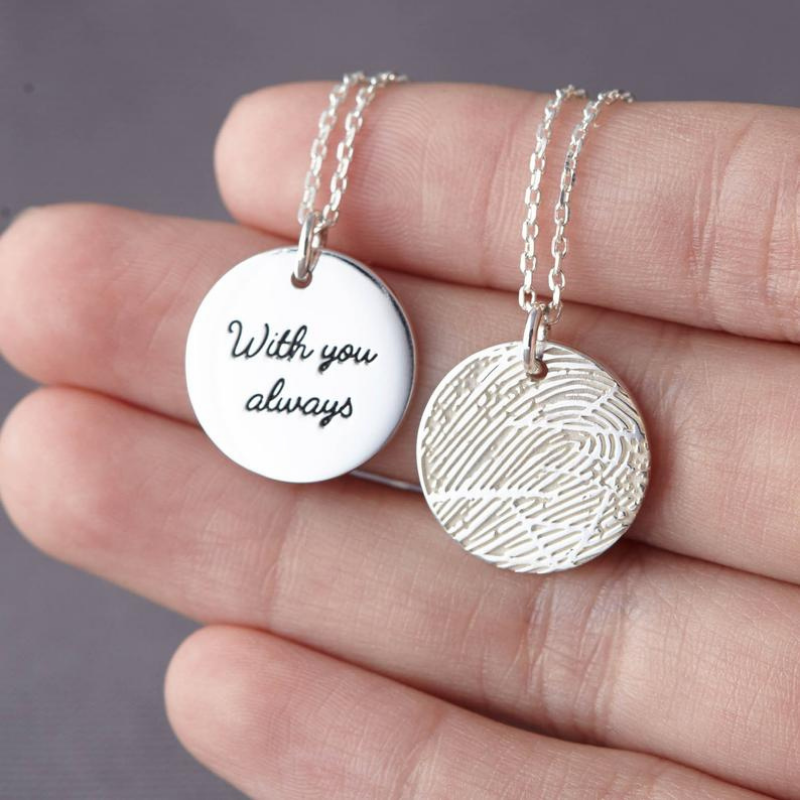 Round Fingerprint Necklace - Lollimix 