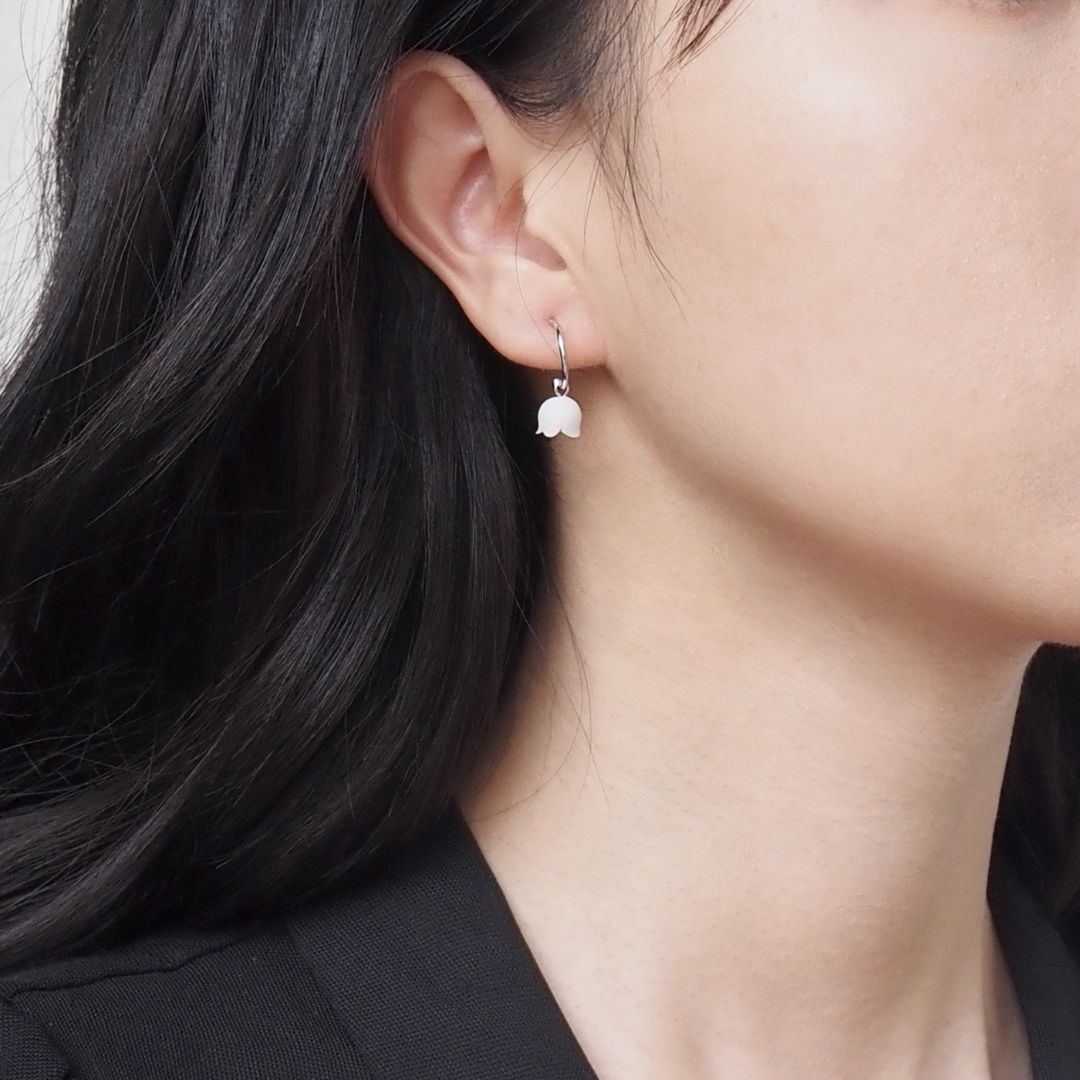 Silver Lily Of The Valley Earrings - Lollimix 