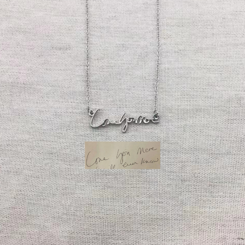 Personalized Handwriting Necklace - Lollimix 