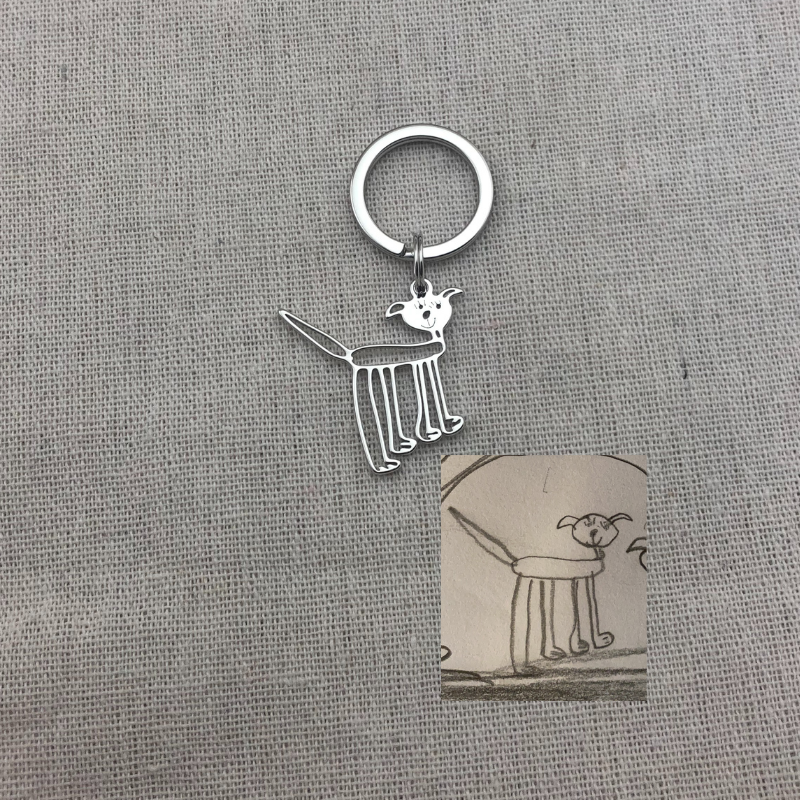 Personalized Kids Drawing Keychain - Lollimix 